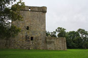 Loch Leven Castle on Castle Island in Loch Leven where Mary Queen of Scots was held prisoner.  Loch leven, Kinross, Scotland